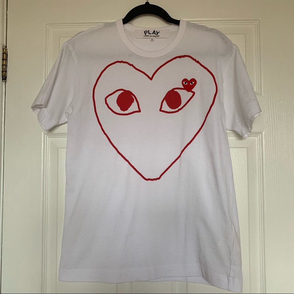 Comme Des Garçon PLAY T Shirt size Large